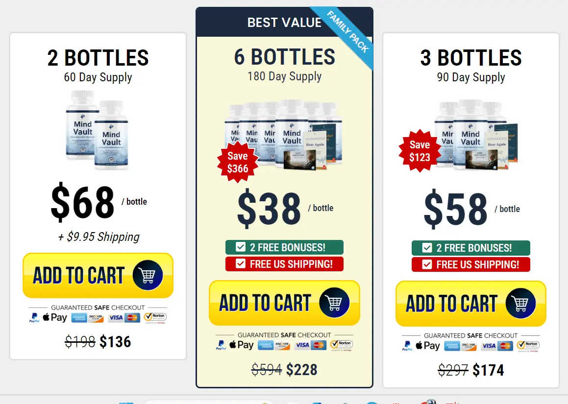Mind Vault Special Discount Pricing